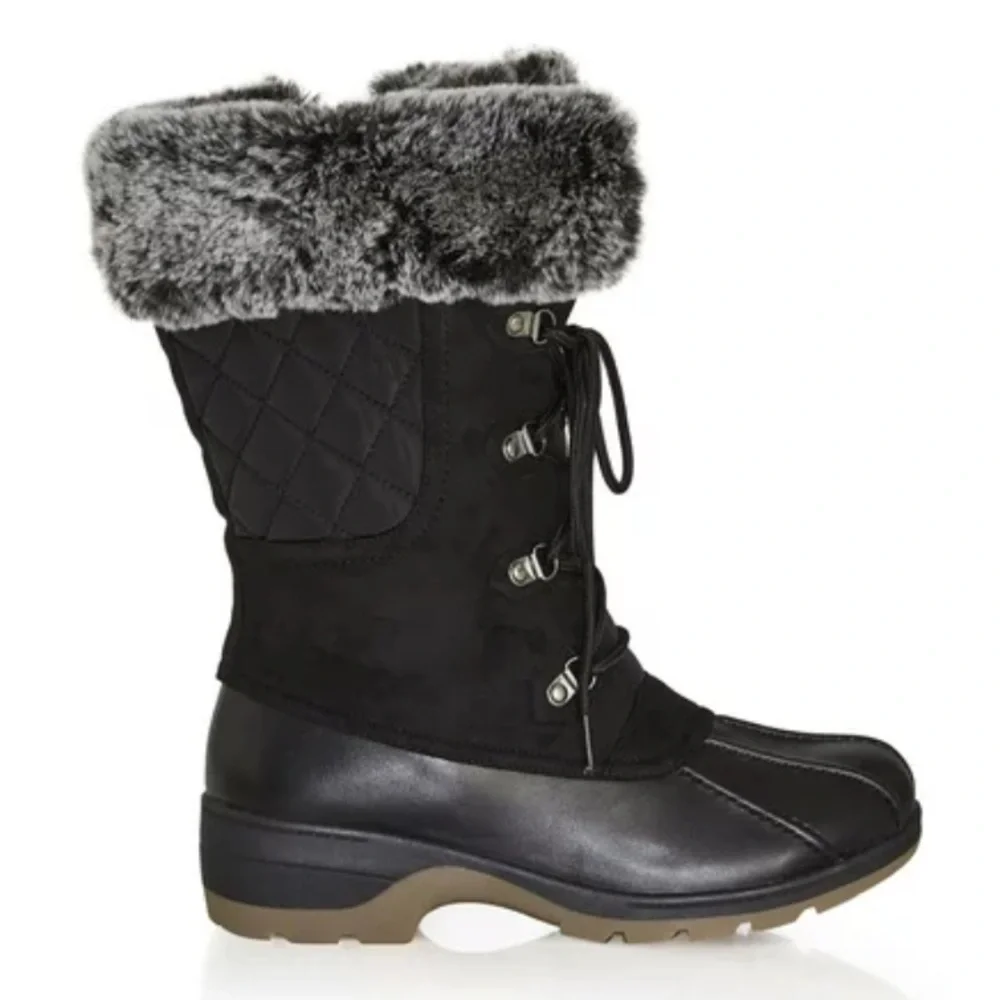 Cloudwalkers WIDE FIT 8.5W-10W Gwen’s Cold Weather Faux Suede Boots (HY08)